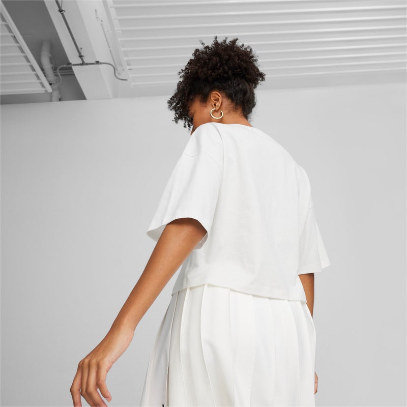 PUMA BETTER CLASSICS Womens White T-Shirt - Image 5